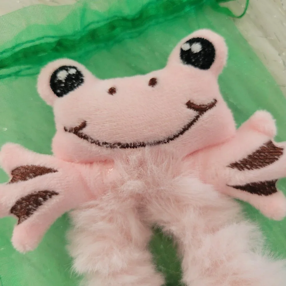 Set of 2 Plush Frog Scrunchies